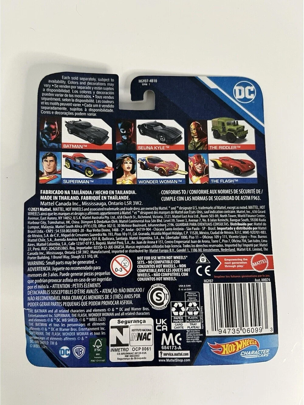 2022 Hot Wheels DC Universe - The Flash - Character Car - HHB74